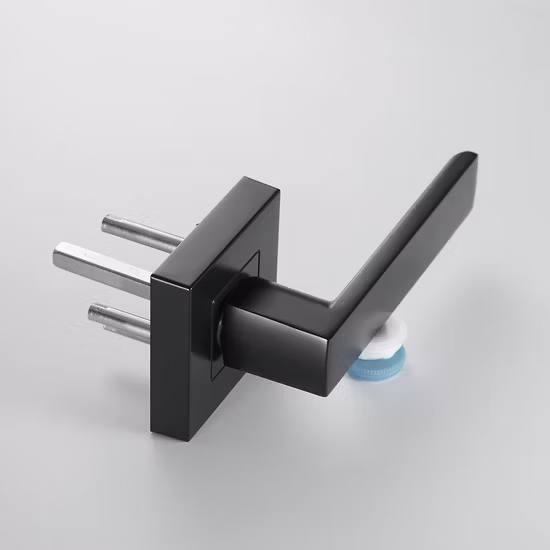 アルミニウム現代商業ステンレス鋼ガラスインテリアレバー高級家具プル安全ほぞプラスチックドアノブロックハンドル